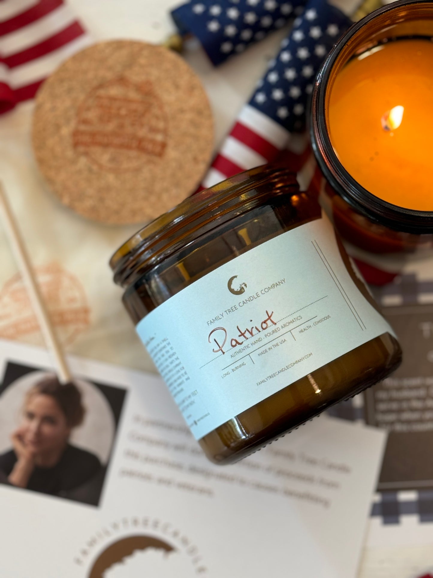 The Patriot Candle: Inspired by Jill Wagner (benefitting SOWF)