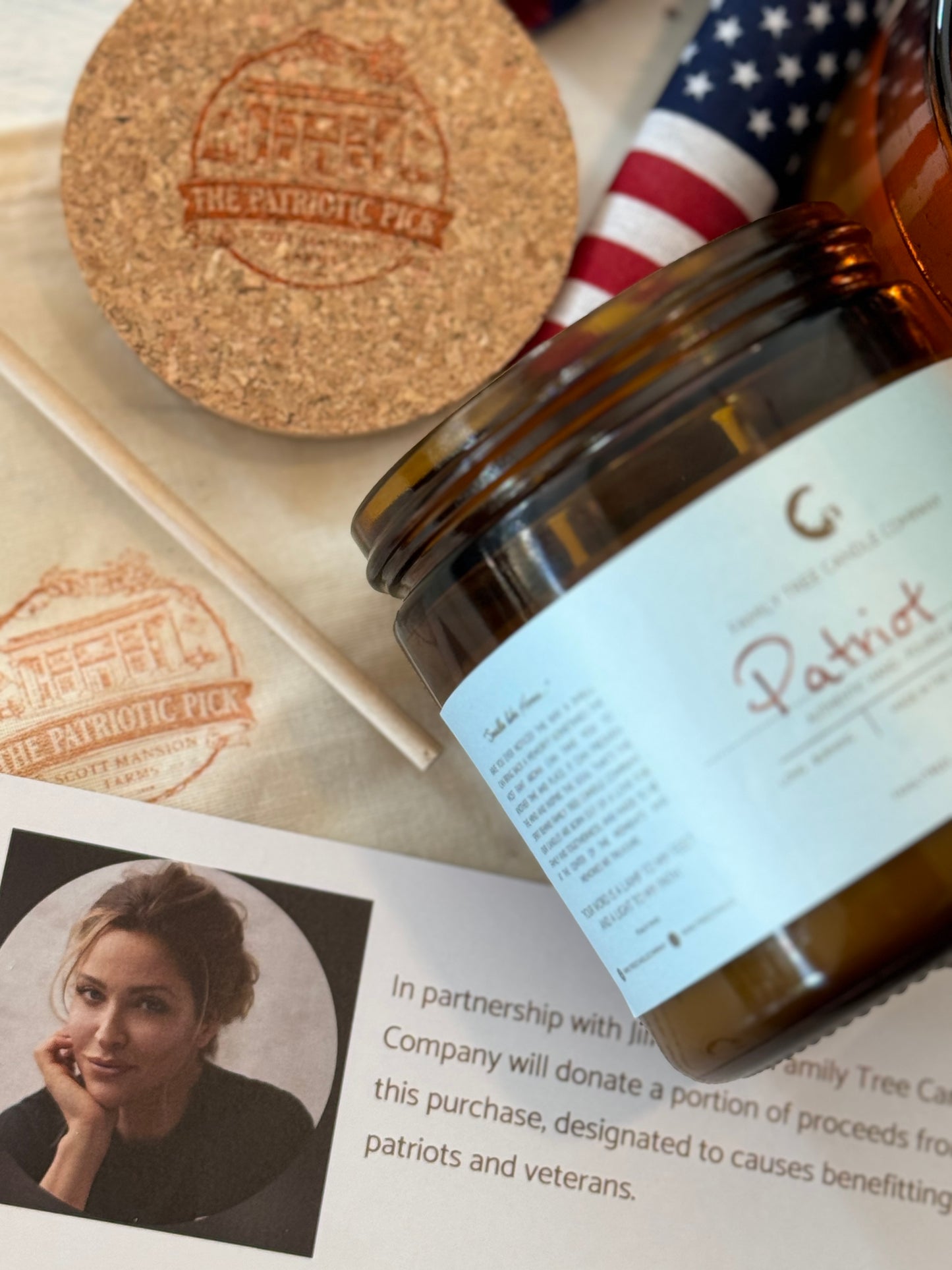 The Patriot Candle: Inspired by Jill Wagner (benefitting SOWF)