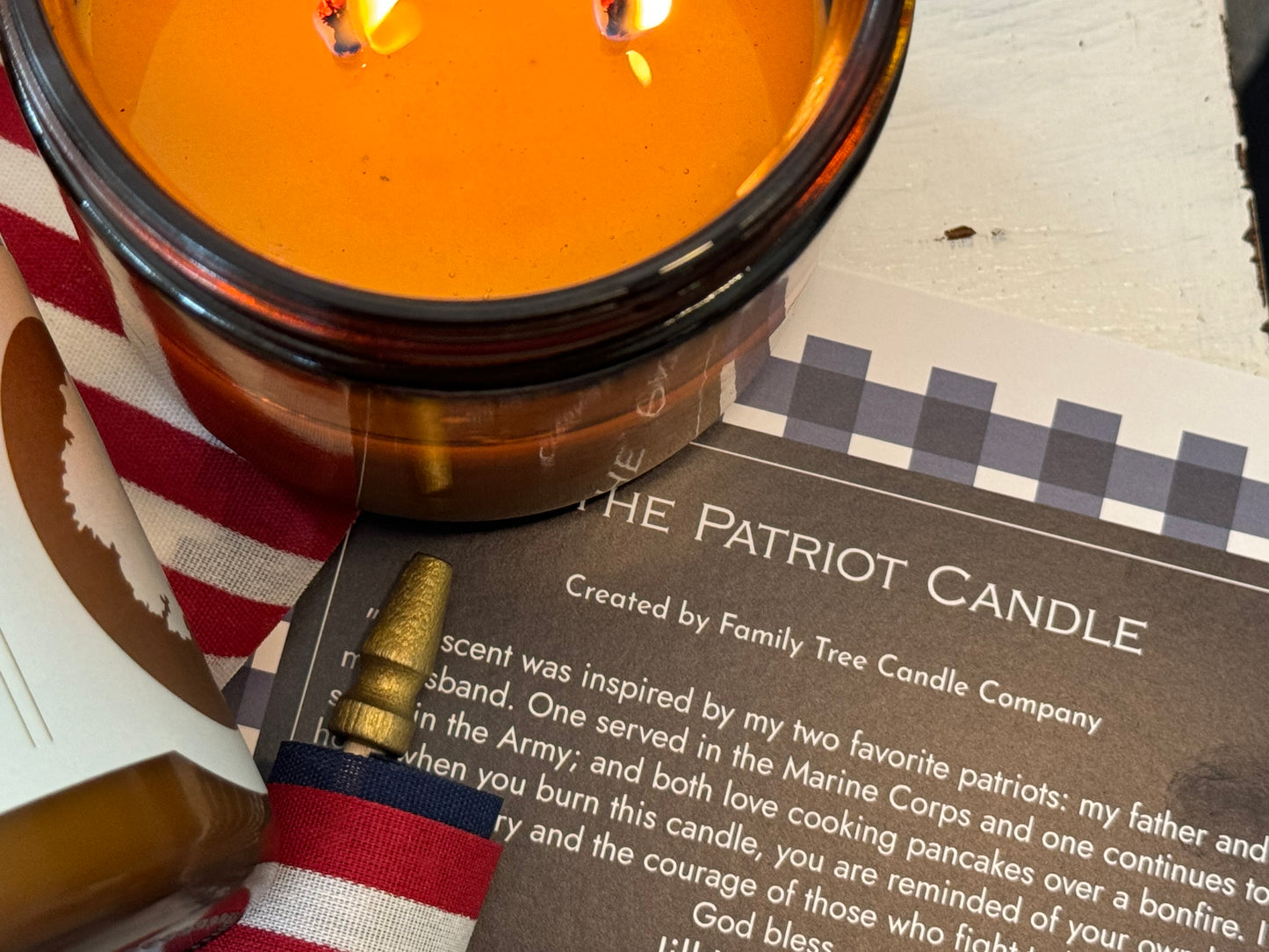 The Patriot Candle: Inspired by Jill Wagner (benefitting SOWF)