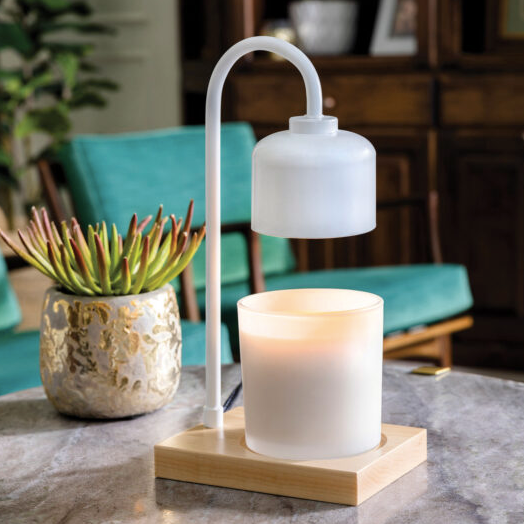 Luxury heated lamp warmer